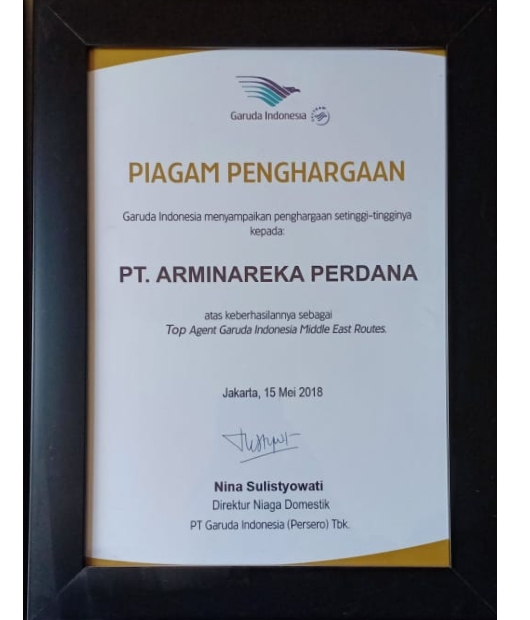 Garuda Midle East Routes